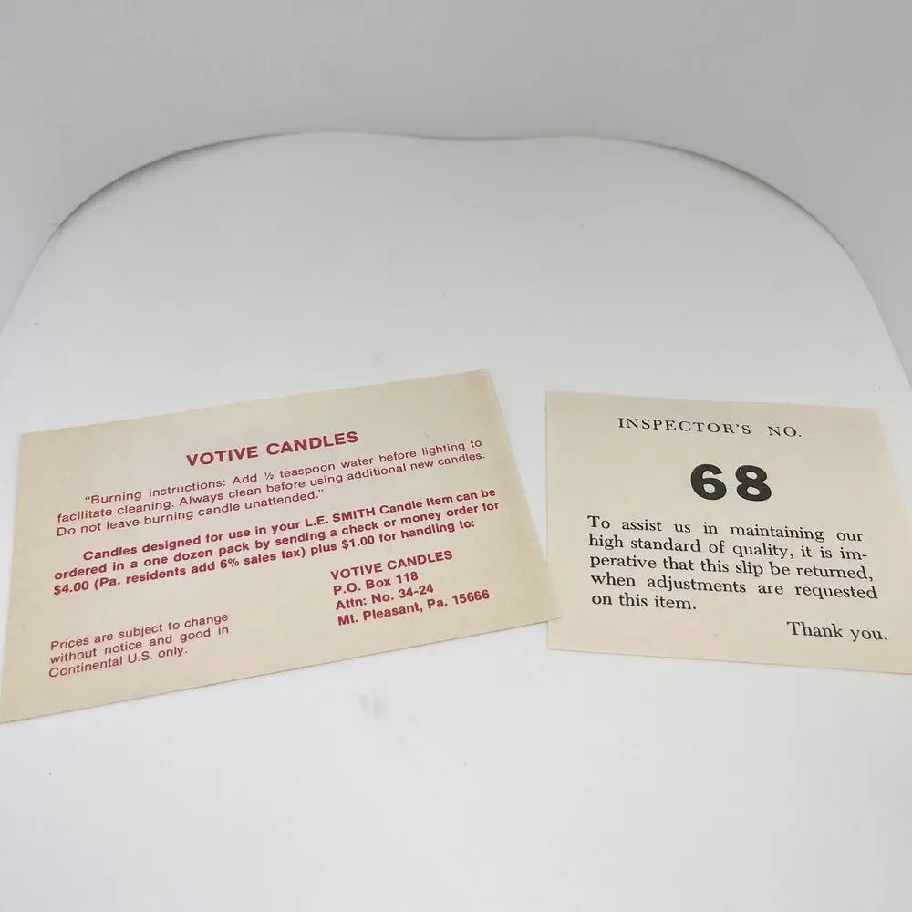 Vintage L.E.Smith Glass Animates Christmas Eve Candle Lamp 1970s Original Box